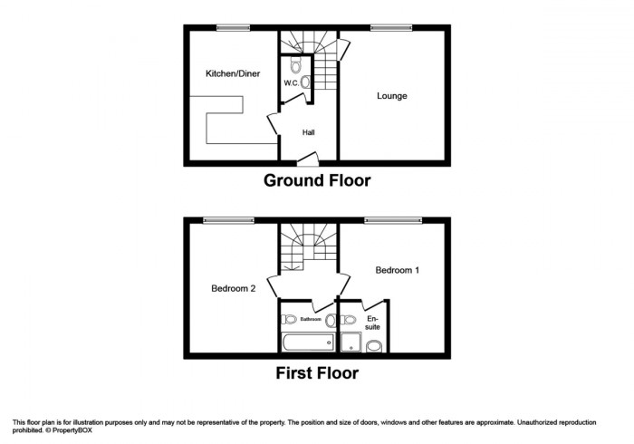 Floorplan for Maisonette at Former Penallta Colliery Site