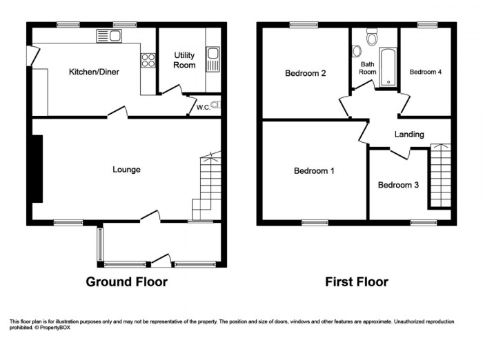 Floorplan for New Meadow Cottage, Gelligaer