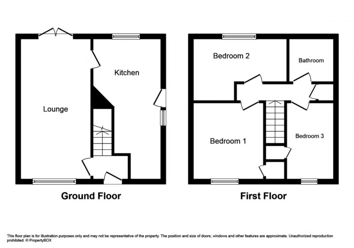 Floorplan for Renovated Home, Heol Gethin, Cefn Hengoed