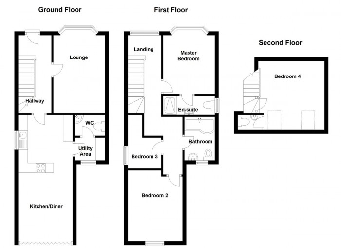 Floorplan for Victoria Road, Fleur De Lis, Blackwood