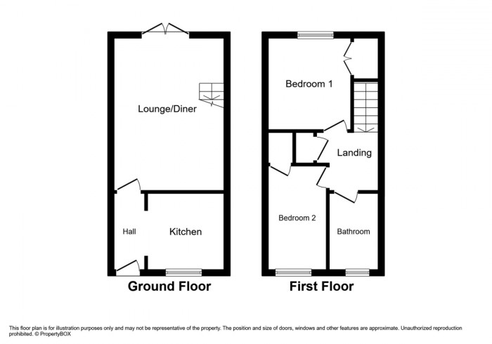 Floorplan for Llys-y-coed, Ystrad Mynach, Hengoed