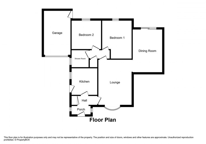 Floorplan for Gordon Close, Blackwood