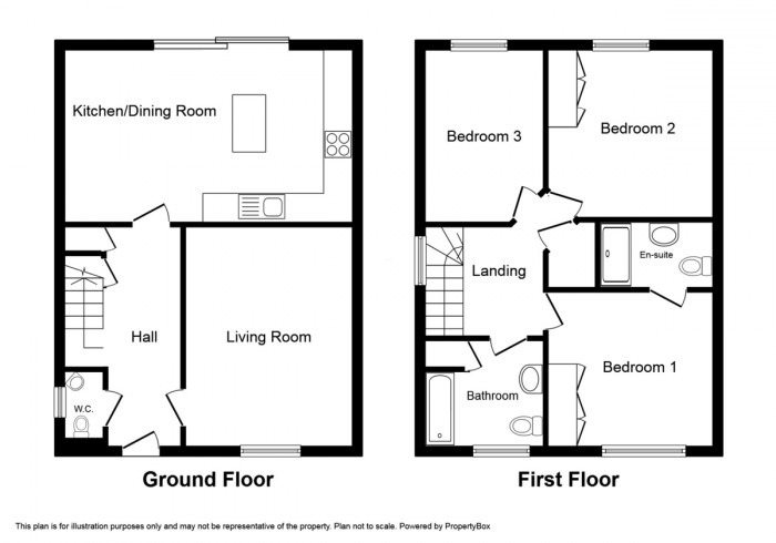 Floorplan for Buzzard Way, Penallta, Hengoed