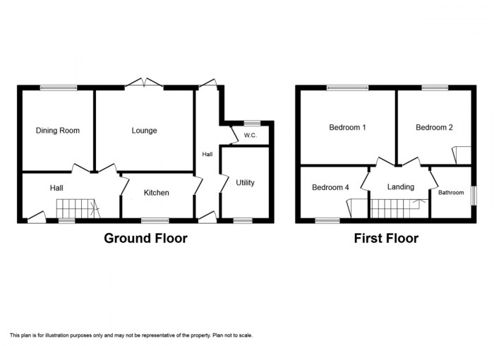 Floorplan for Heol Aneurin, Caerphilly