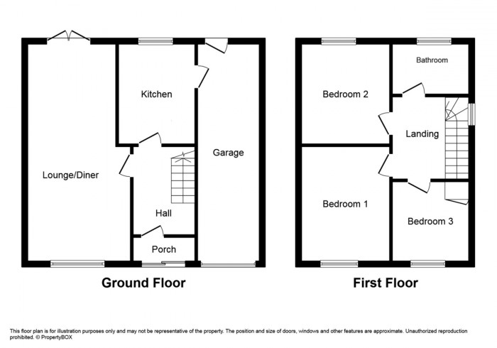 Floorplan for Duffryn Close, Penpedairheol