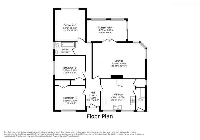 Floorplan for The Avenue, Ystrad Mynach, Hengoed