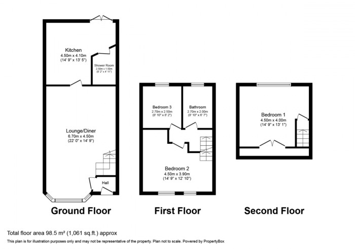 Floorplan for Llanfabon Road, Nelson, Treharris