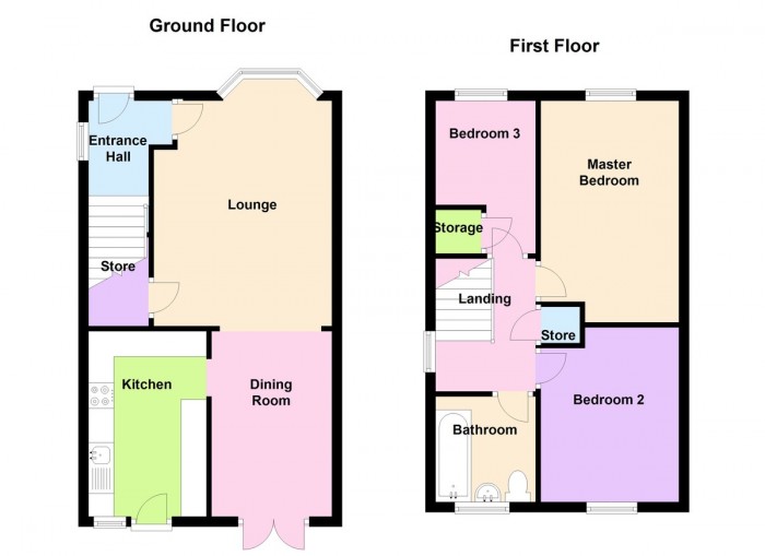 Floorplan for Llyswen, Penpedairheol, Hengoed