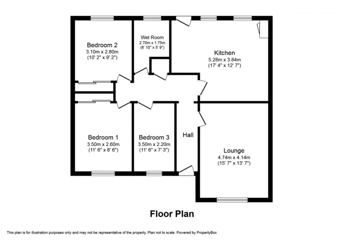 Floorplan for Bryn Canol, Cefn Hengoed, Hengoed