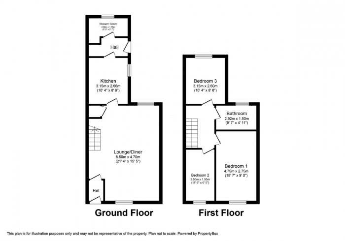 Floorplan for Woodland Place, Bargoed