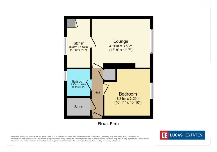Floorplan for Aneurin Bevan Avenue, Gelligaer, Hengoed