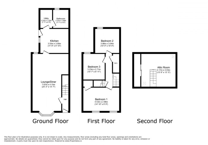 Floorplan for Ruth Street, Bargoed