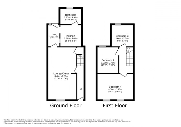 Floorplan for Cwrt Coch Street, Aberbargoed, Bargoed