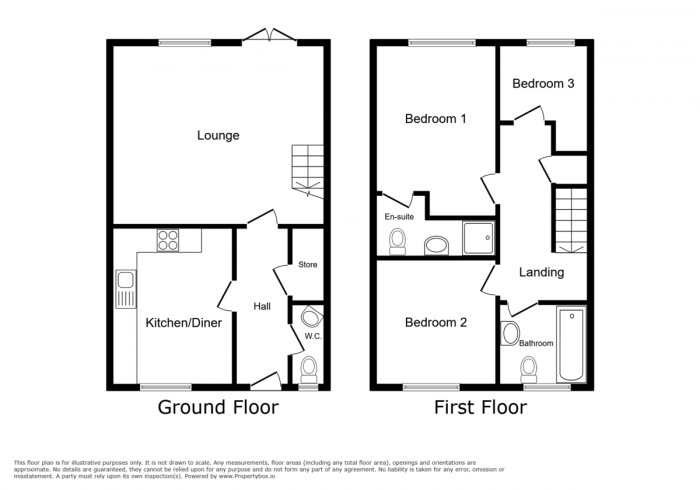 Floorplan for Dragon Way, Penallta