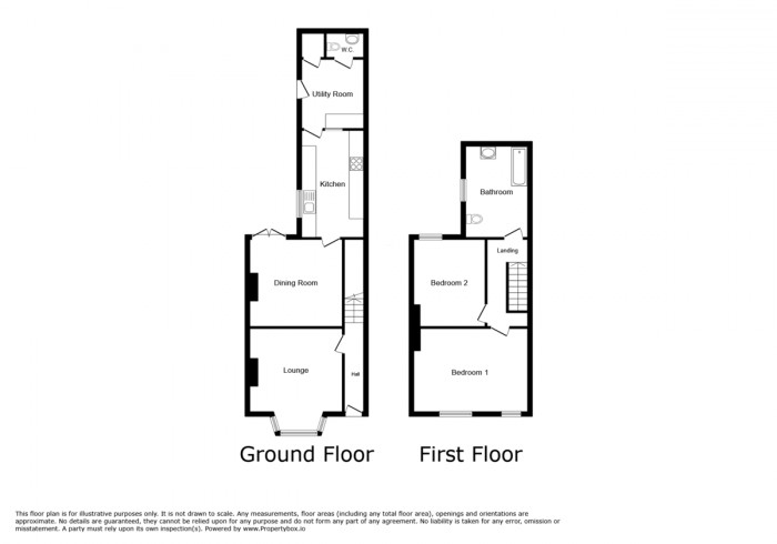 Floorplan for Bellevue,  Commercial Street, Ystrad Mynach