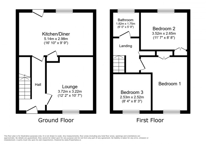 Floorplan for Rhosili Road, Cefn Hengoed, Hengoed