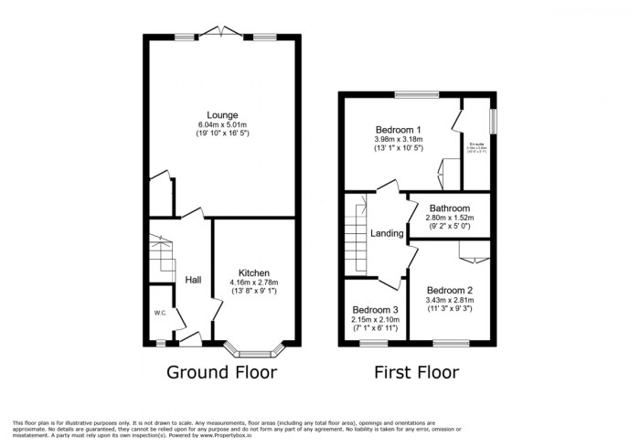 Floorplan for Tredegar, Blaenau Gwent