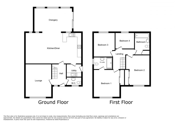 Floorplan for Brambling Crescent, Penallta, Hengoed