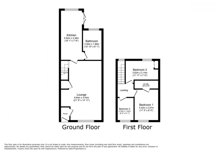 Floorplan for Victoria Terrace, Treharris