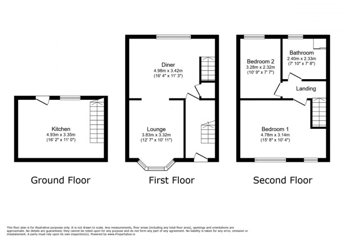 Floorplan for Ffrwd Terrace, Llanbradach