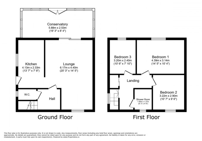 Floorplan for Maen Gilfach, Trelewis, Treharris
