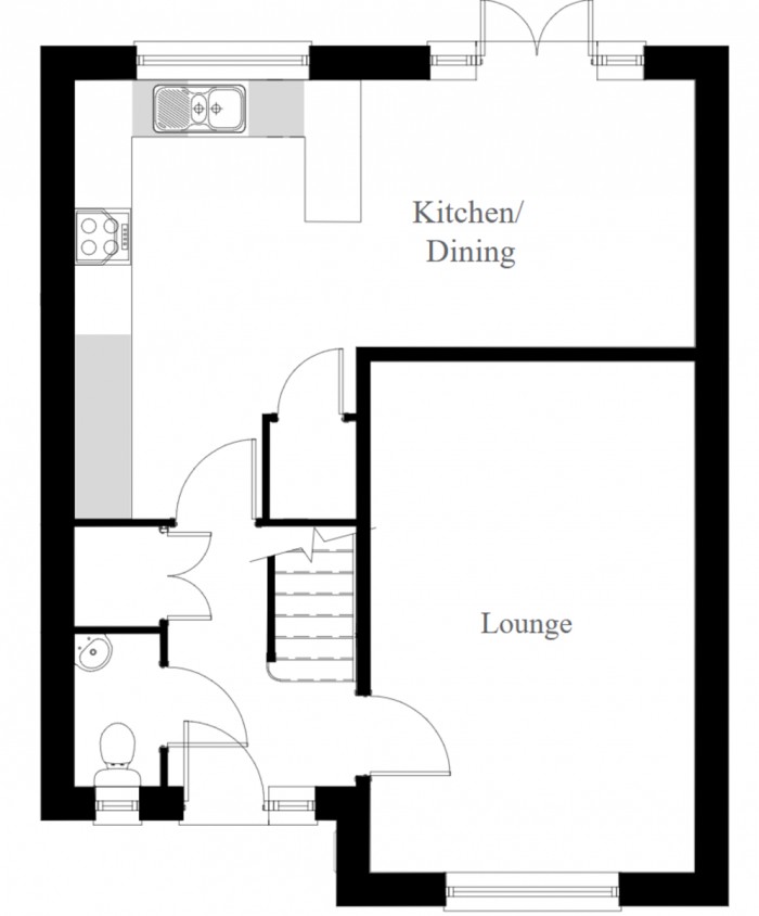 Floorplan for Plot 20, Hawtin Meadows, Gellihaf, Blackwood