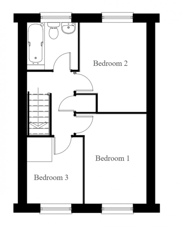 Floorplan for Ffordd Trefynwy, Gellihaf