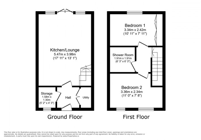 Floorplan for Y Ffordd Wen, Aberbargoed, Bargoed