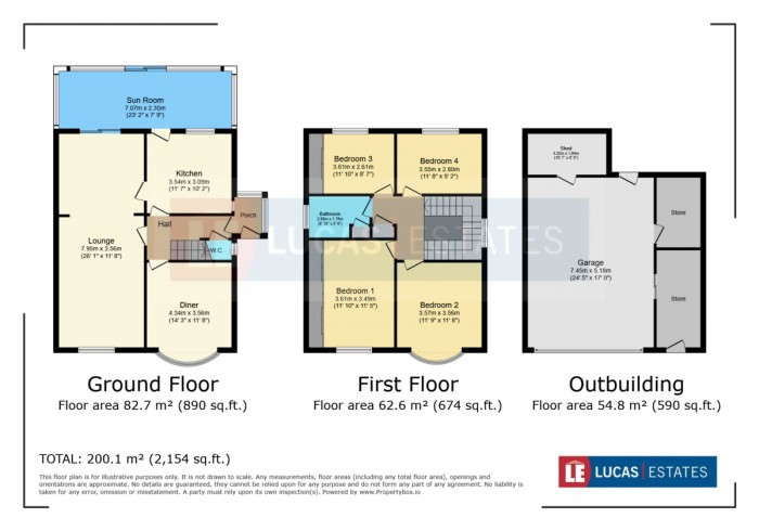 Floorplan for Bedwlwyn Road, Ystrad Mynach