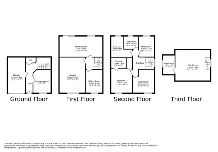 Floorplan for Kingswood Close, Hengoed