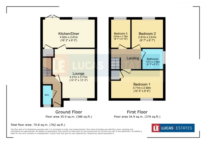 Floorplan for Cae Melyn, Hengoed