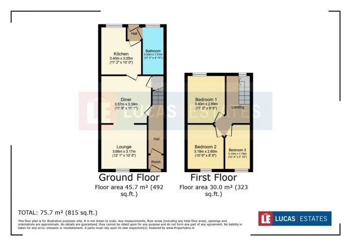 Floorplan for Greenfield Street, New Tredegar