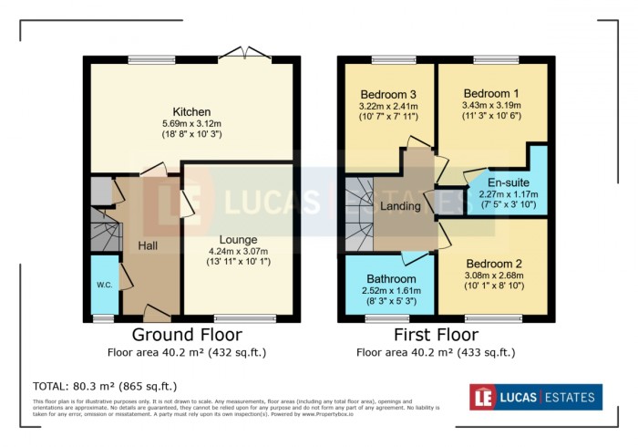Floorplan for Kiln Field Drive, Bedwas, Caerphilly