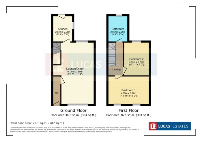 Floorplan for Goodrich Street, Caerphilly