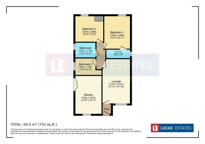 Floorplan for Woodlands Crescent, Treharris