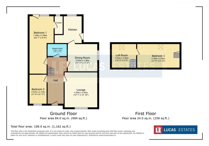 Floorplan for The Avenue, Ystrad Mynach, Hengoed