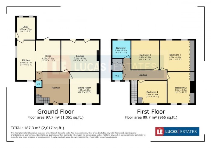Floorplan for Park Lane, Ystrad Mynach