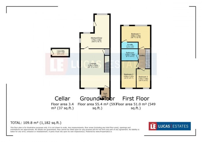 Floorplan for Griffiths Street, Ystrad Mynach, Hengoed