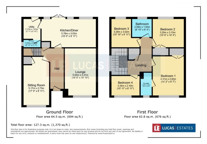Floorplan for 3 Orchard row, Trelewis, Treharris