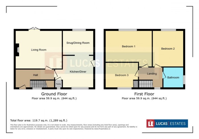 Floorplan for Highland Crescent, Pontllanfraith