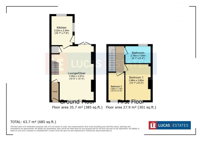 Floorplan for Church Terrace, New Tredegar