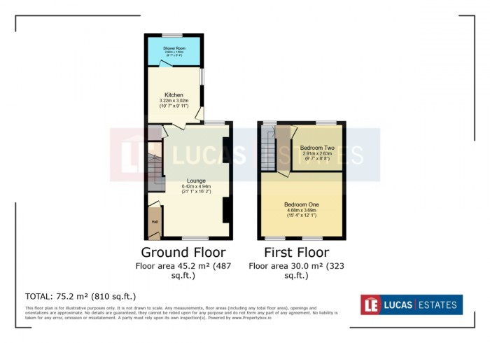 Floorplan for Milton Terrace, Brithdir, New Tredegar