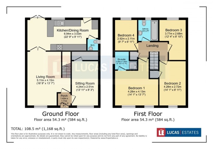 Floorplan for Pwll Yr Allt, Tir-y-berth, Hengoed