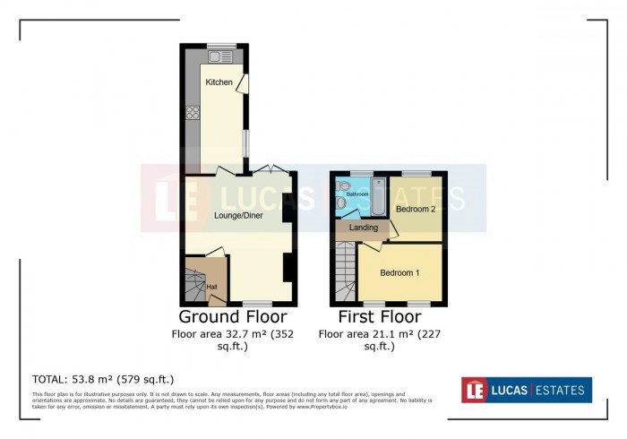 Floorplan for Moorland Road, Bargoed