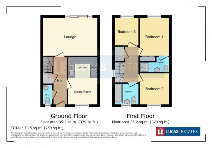 Floorplan for Merlin Avenue, Penallta, Caerphilly County Borough