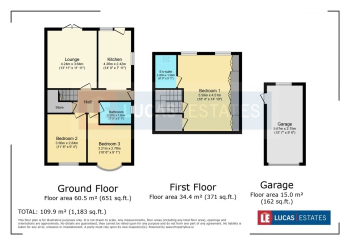 Floorplan for Tollgate Close, Caerphilly