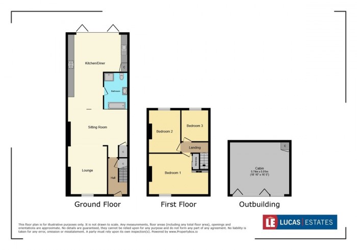 Floorplan for George Street, Ystrad Mynach