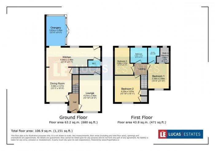 Floorplan for Pwll Yr Allt, Tir-y-berth, Hengoed
