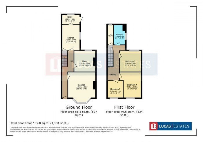 Floorplan for Chapel Terrace, Hengoed