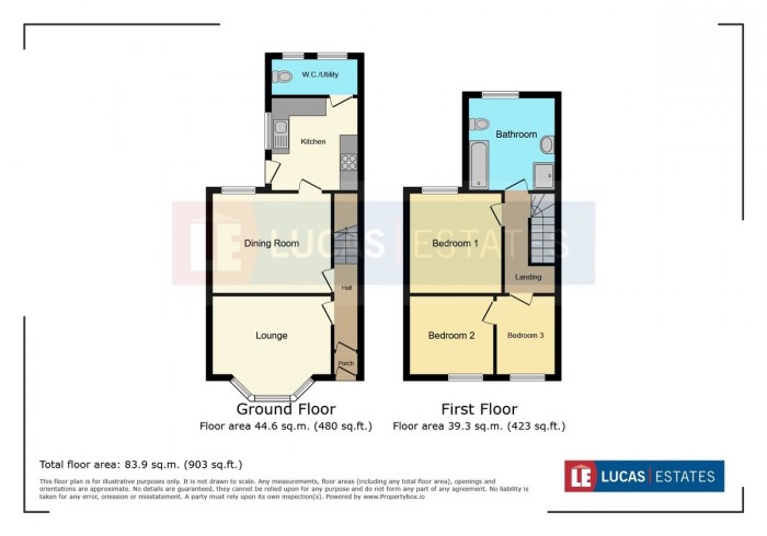 Floorplan for Brynavon Terrace, Hengoed